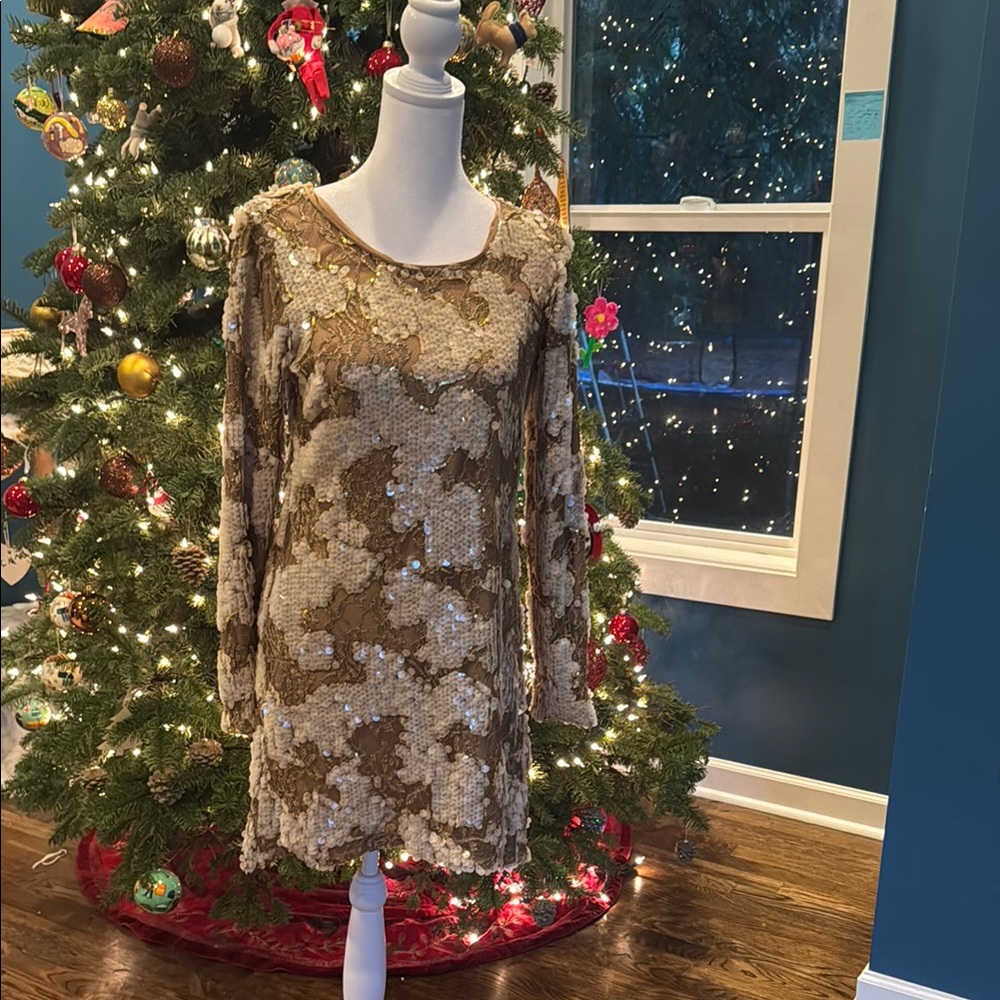 Sequin Gold Dress